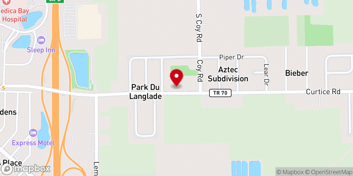 Map showing location of Northwood Church of God