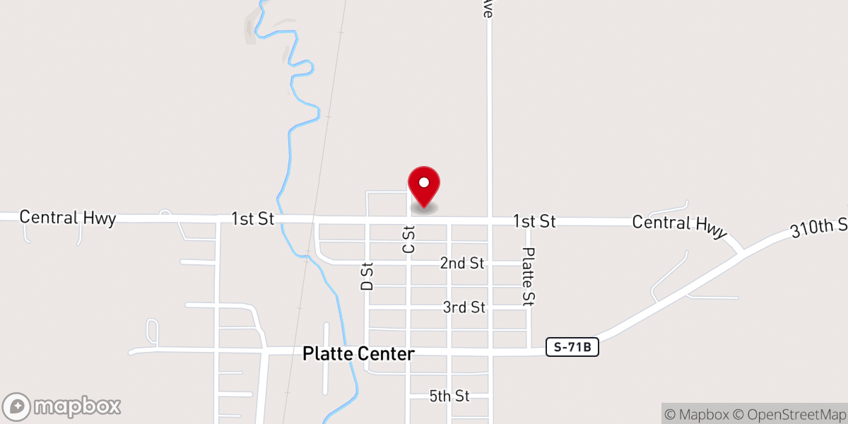 Map showing location of Grace Lutheran Church