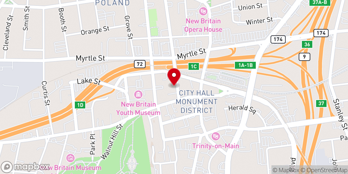 Map showing location of CPC of the Wmm-new Britain Ct-one Inc