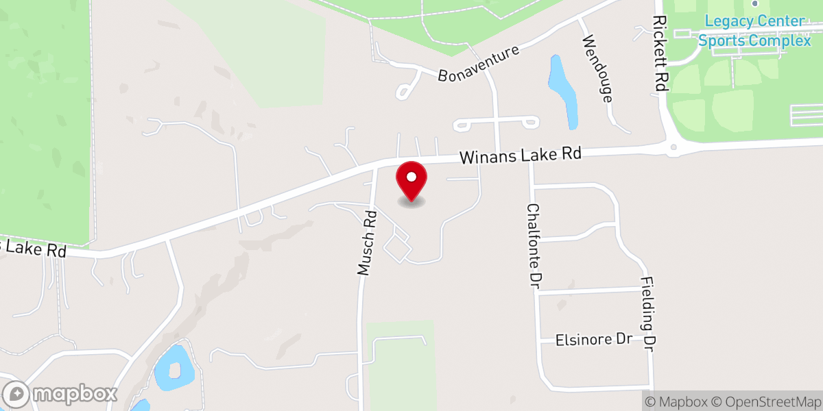 Map showing location of Holy Spirit Catholic School