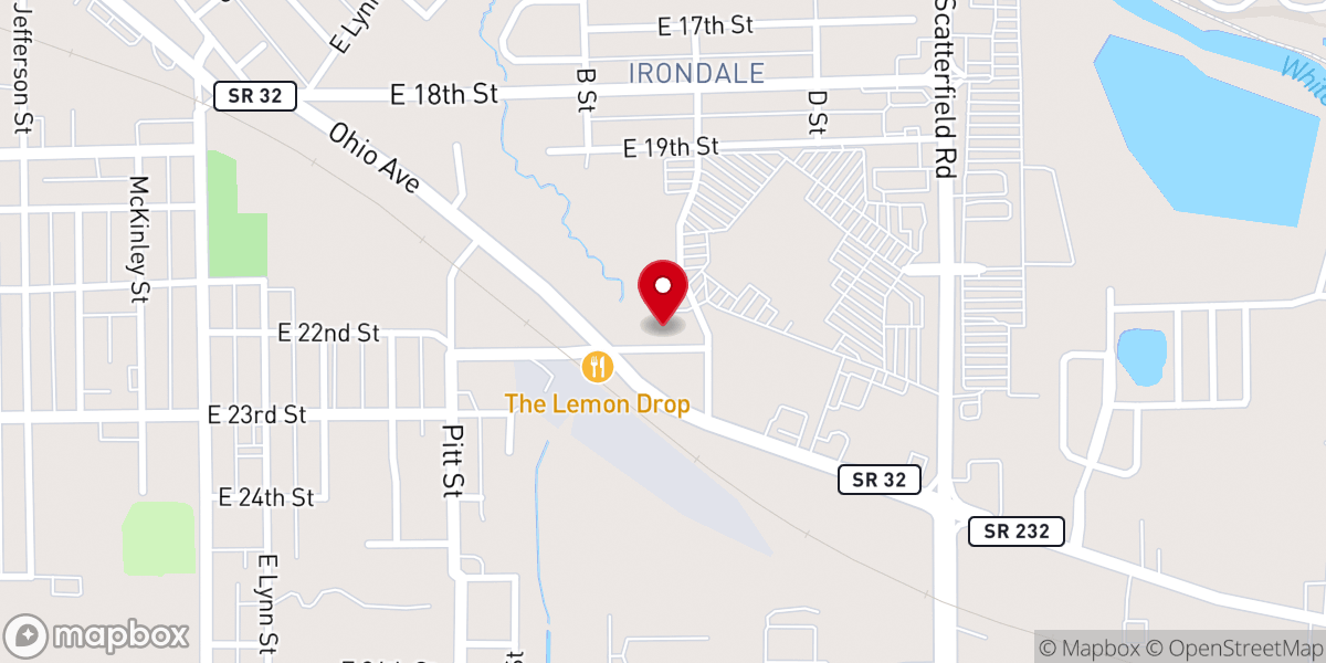 Map showing location of Northview Church - Anderson Campus