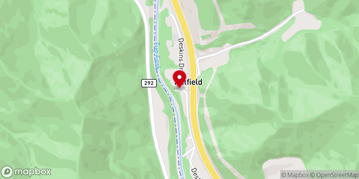 Map showing location of Borderland Baptist Church