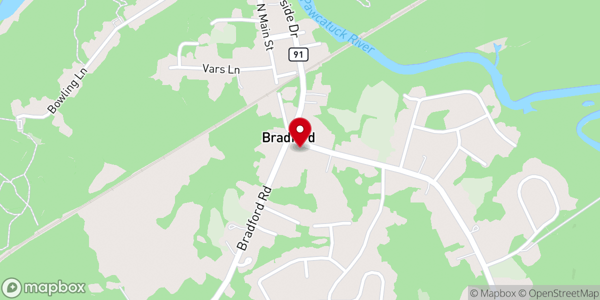 Map showing location of Bradford