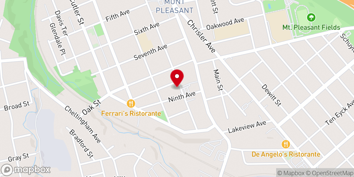 Map showing location of Our Lady of Mount Carmel Church of Schenectady