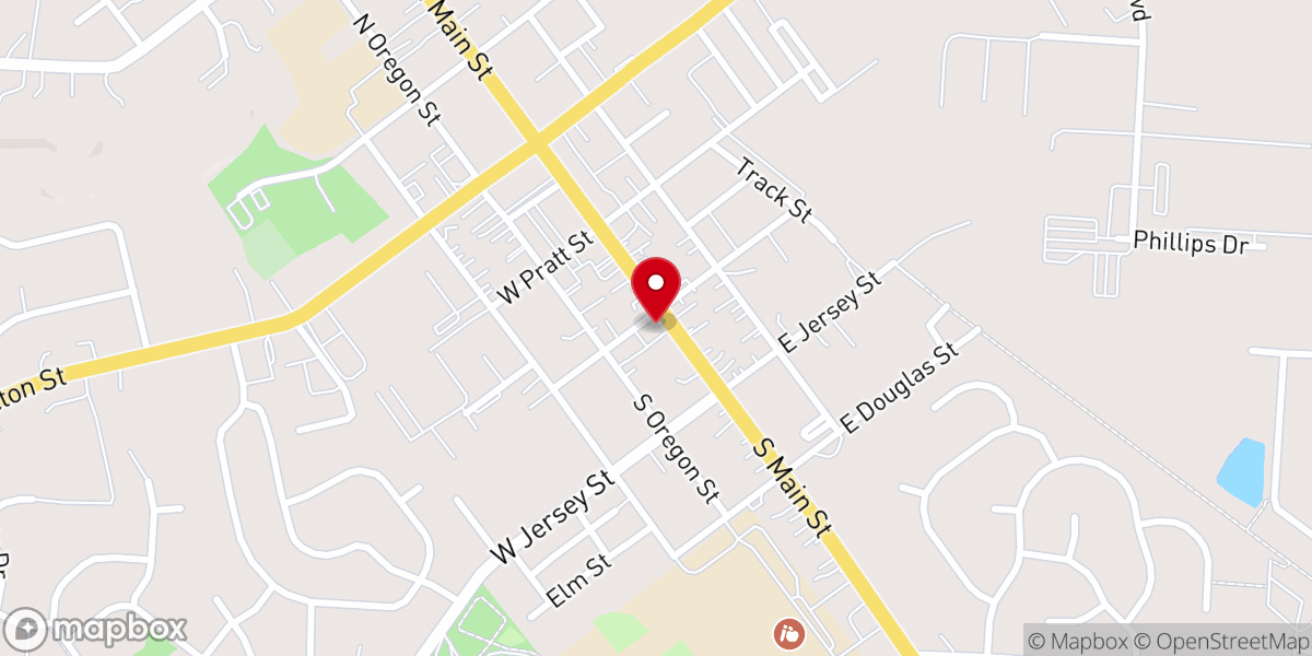 Map showing location of Johnstown United Methodist Church