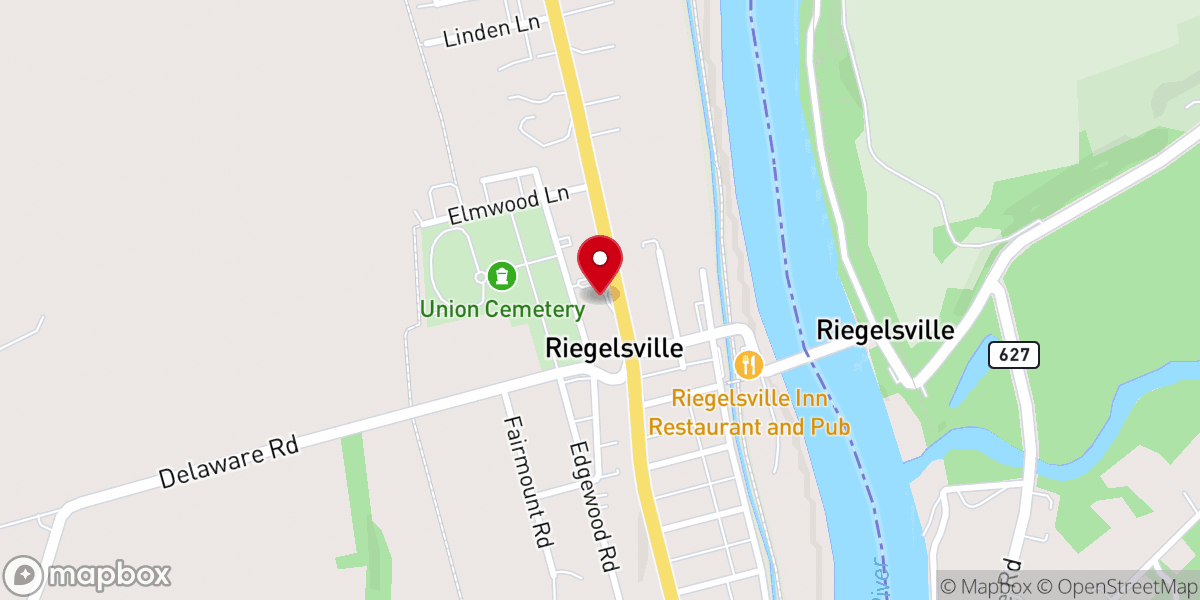 Map showing location of Saint Johns United Church of Christ