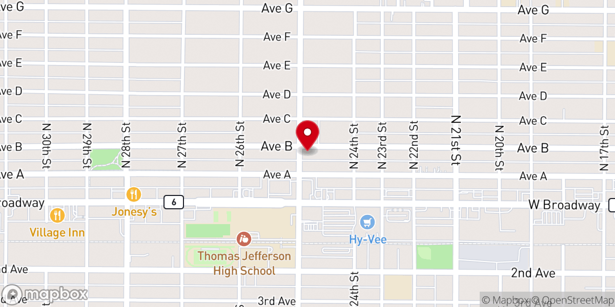 Map showing location of Epworth United Methodist Church