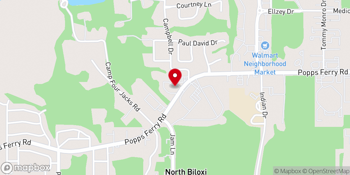 Map showing location of Episcopal Church of the Redeemer