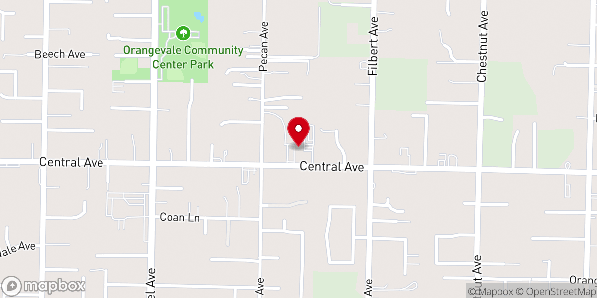 Map showing location of Korean United Methodist Church