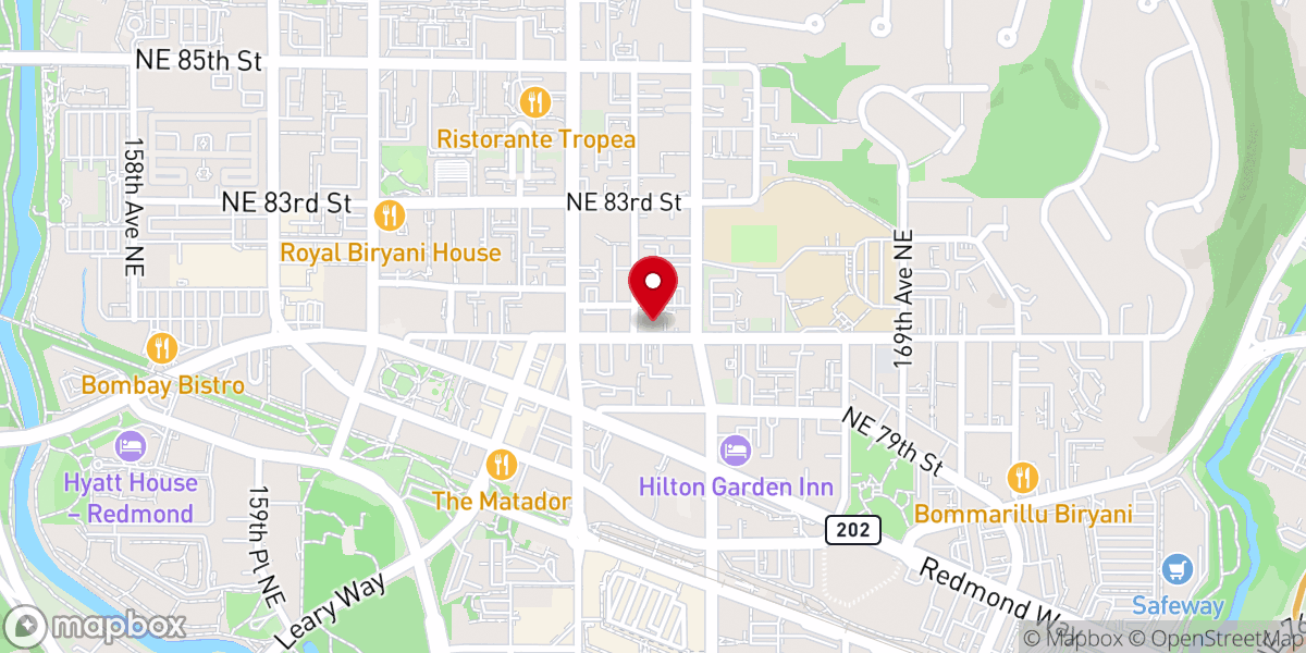 Map showing location of Redmond United Methodist Church