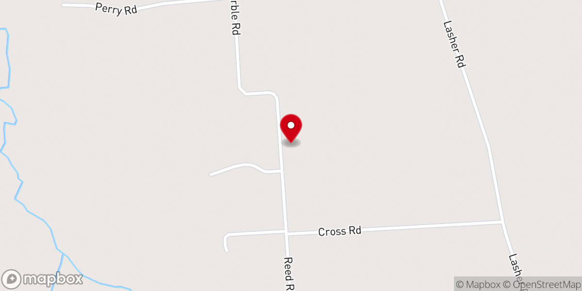 Map showing location of Maple View Mennonite Church (Weaverland Conference)