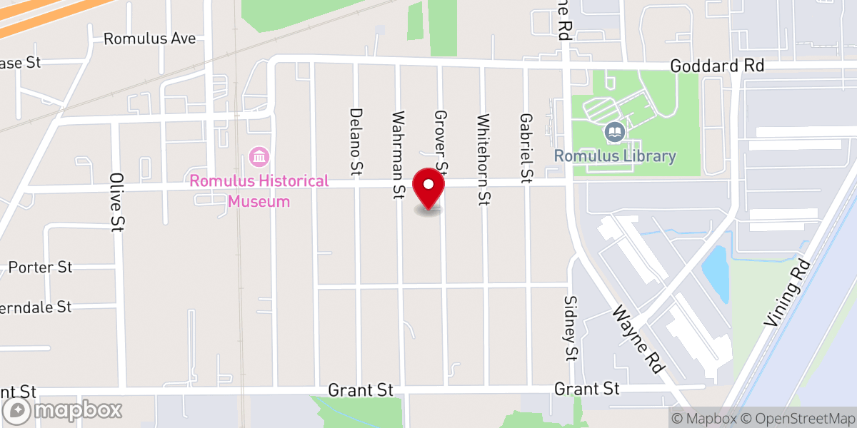 Map showing location of Plumb Line Community Church of the Nazarene