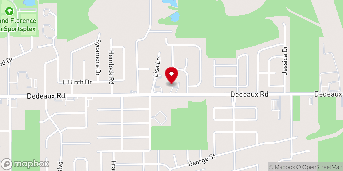 Map showing location of Ramsay Memorial United Methodist