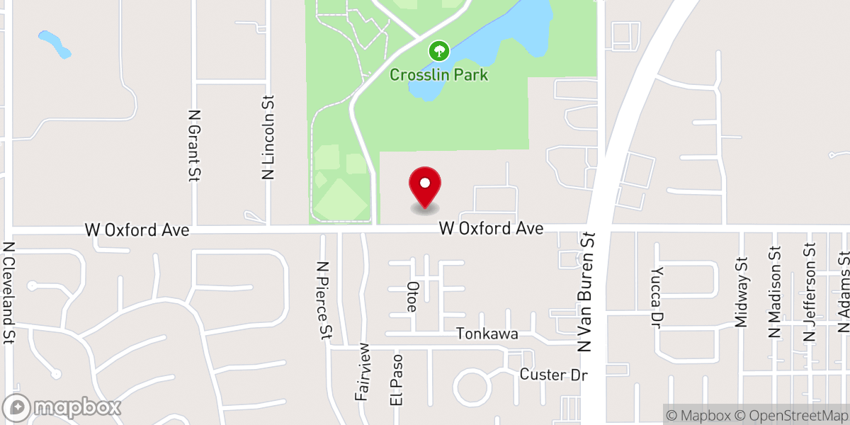 Map showing location of Grace Bible Church-Enid