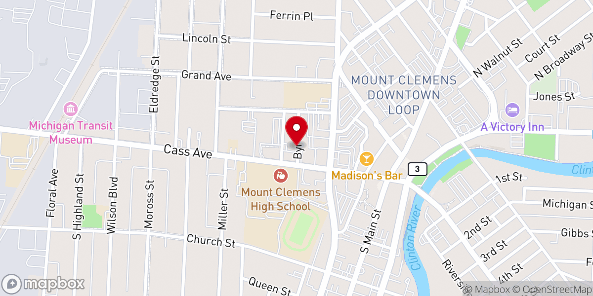 Map showing location of Stephen Temple Church of God in Christ