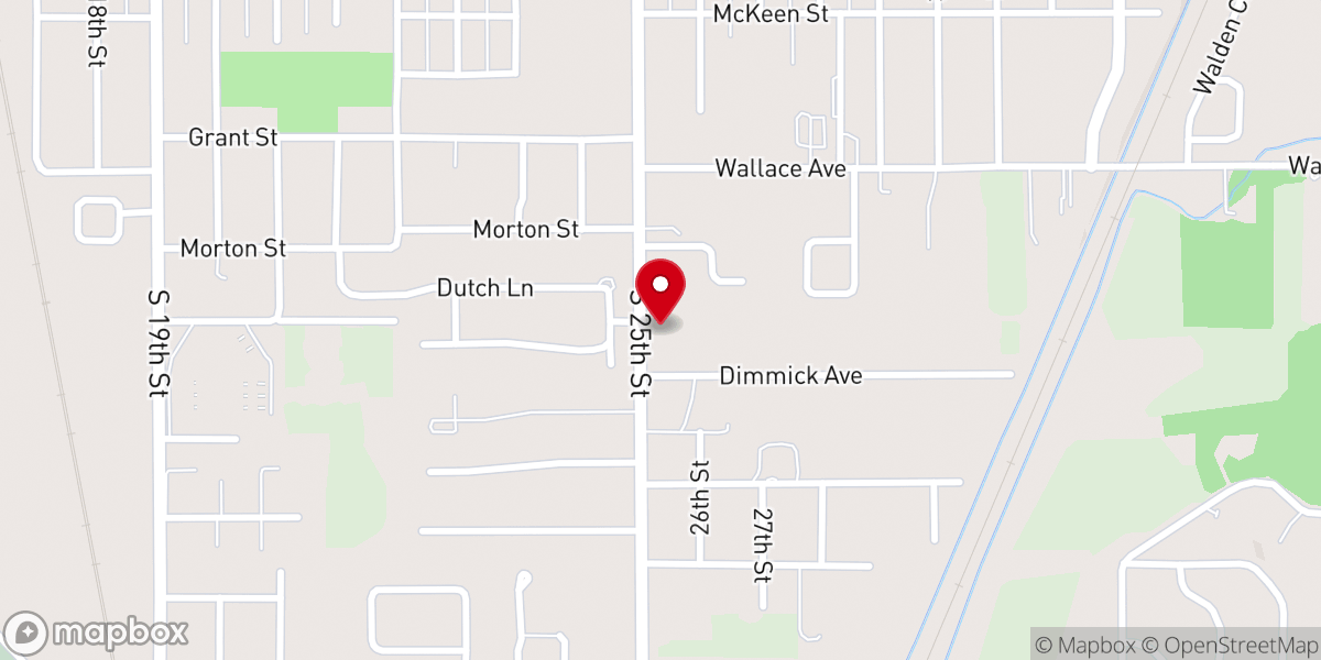 Map showing location of Iglesia del Dios El Oasis