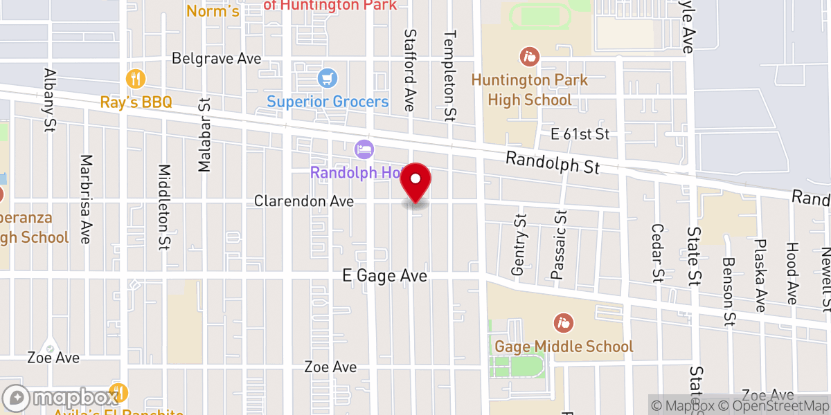 Map showing location of El Camino a Cristo Seventh-Day Adventist Church