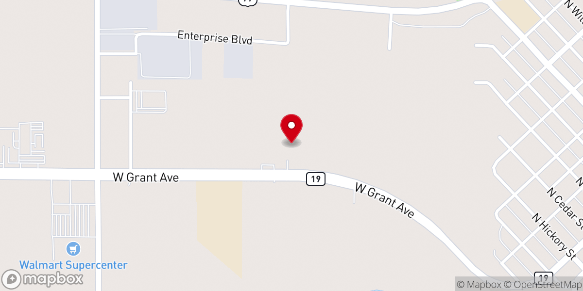 Map showing location of Church of Christ Pauls Valley