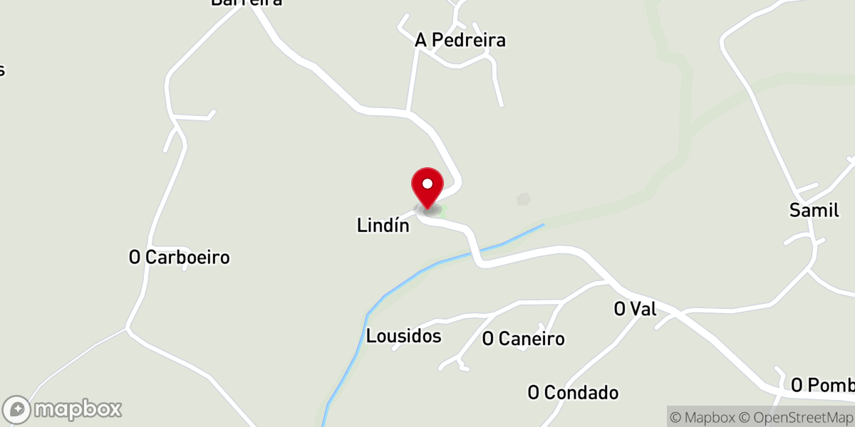 Map showing location of Iglesia de Santa María de Carballido