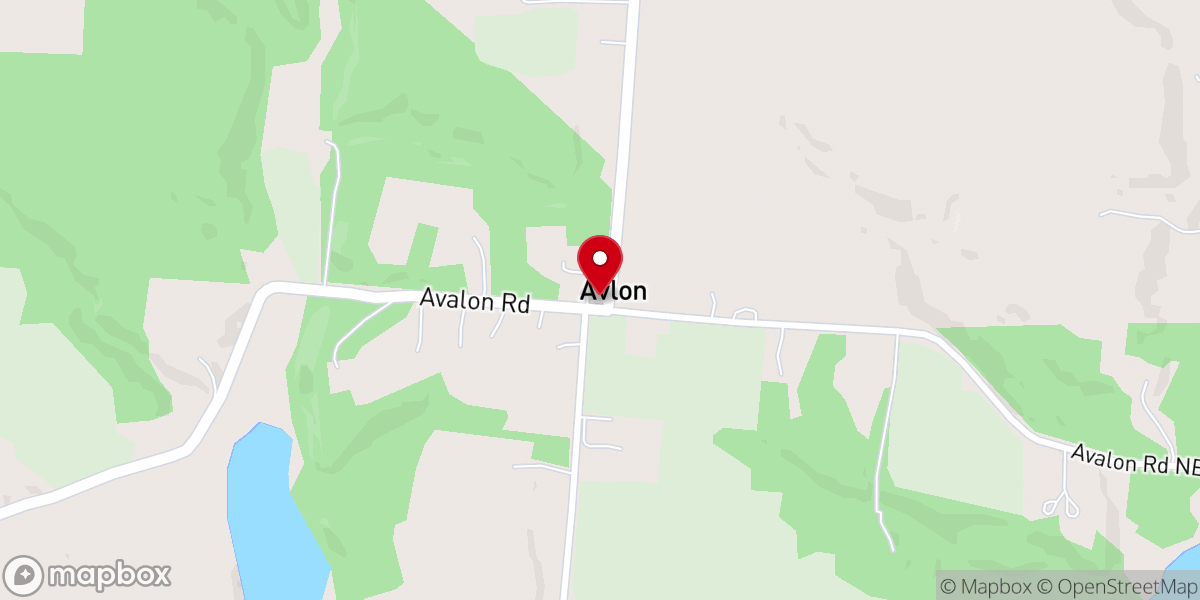 Map showing location of Avlon United Brethren Church