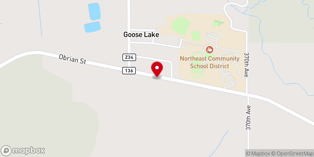 Map showing location of Ascension Lutheran Church