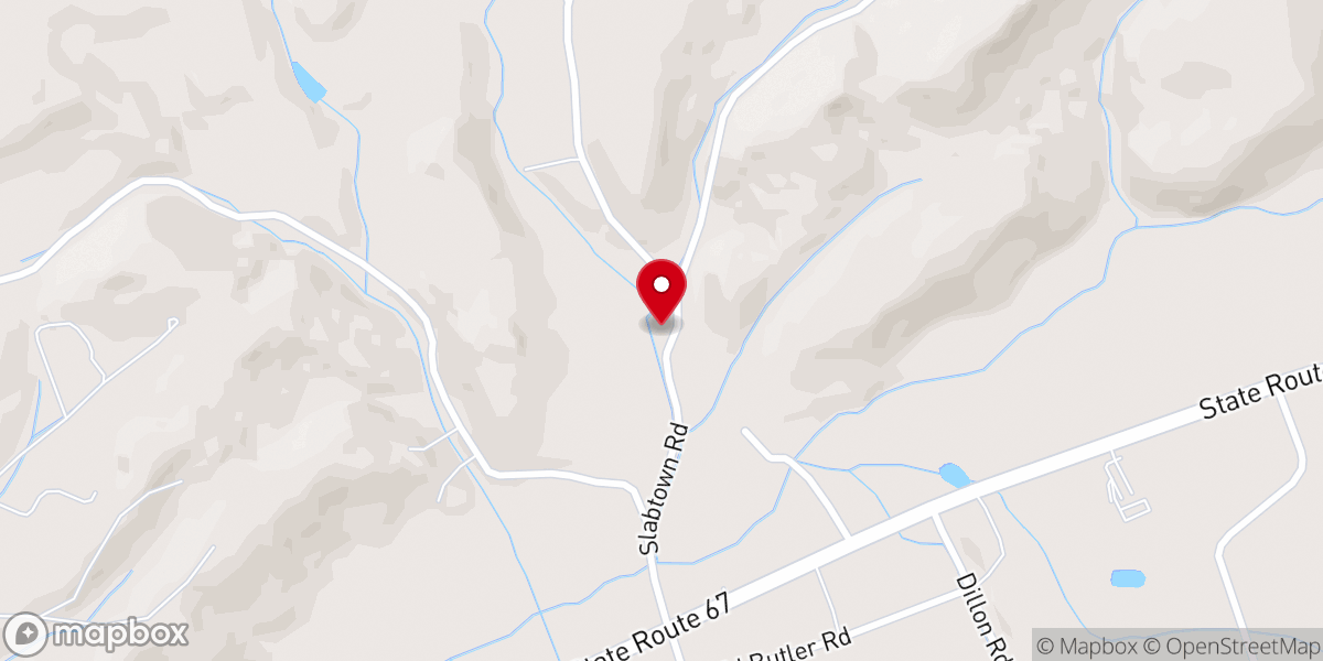 Map showing location of Doe Valley Baptist Church