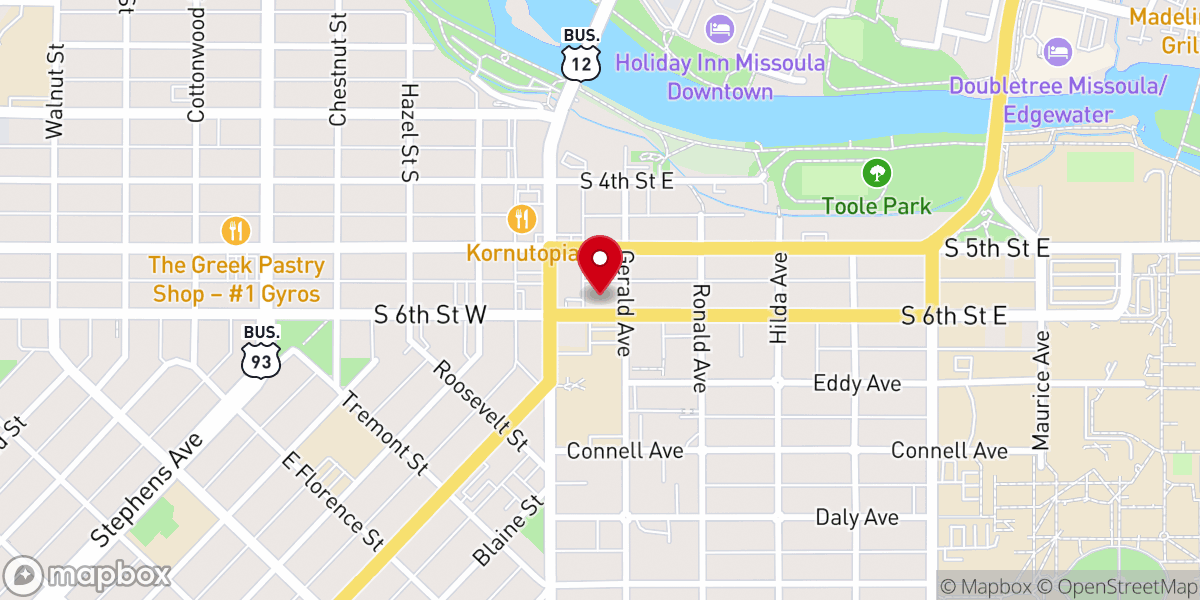 Map showing location of Holy Spirit Episcopal Church