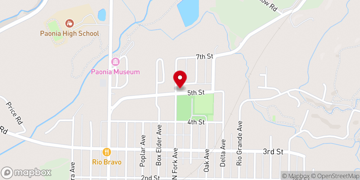 Map showing location of Immanuel Lutheran Church