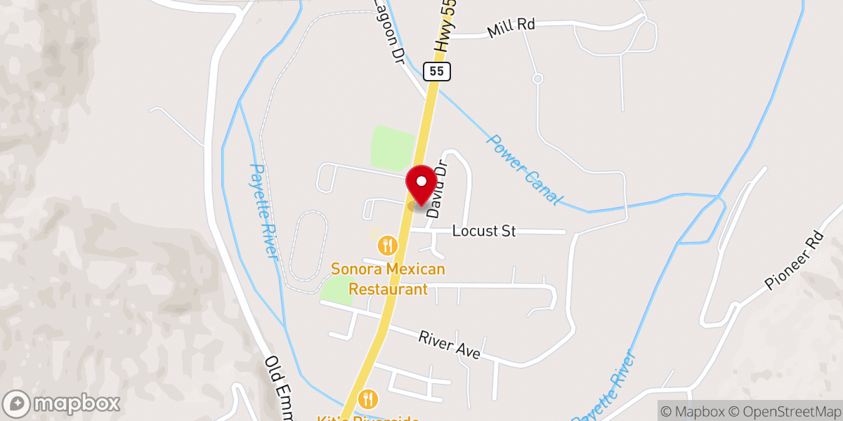 Map showing location of Grace Lutheran Church