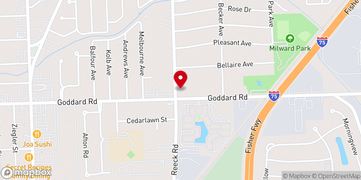 Map showing location of Allen Park Church of the Nazarene