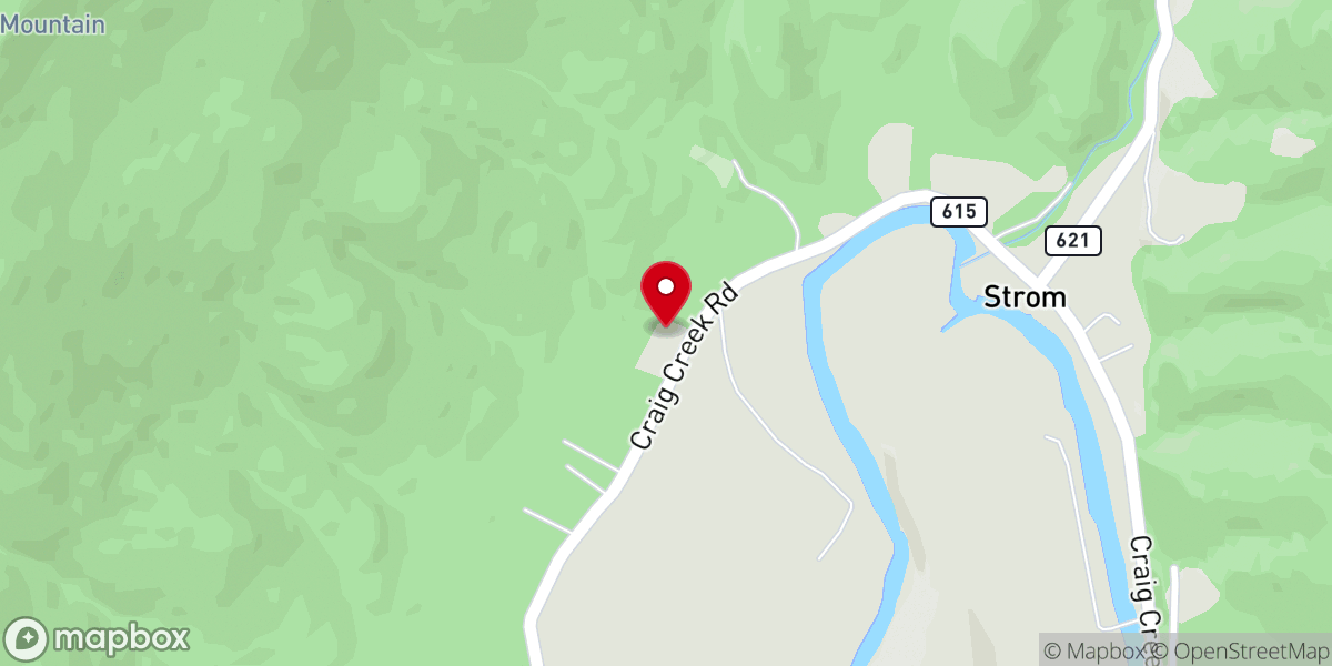 Map showing location of Longdale Church