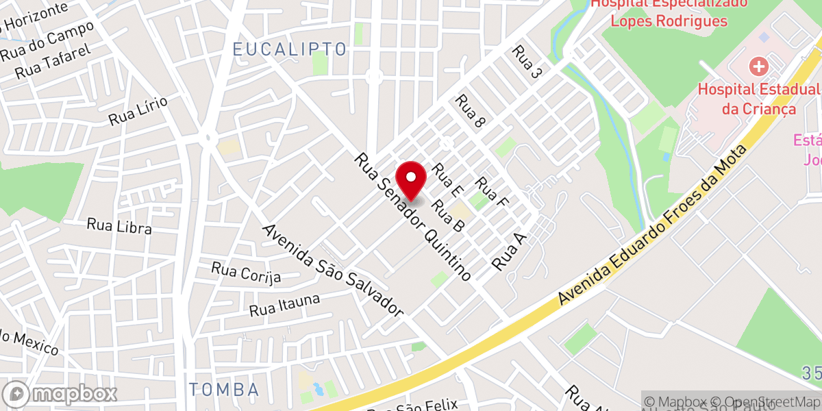 Map showing location of Igreja Apostólica Internacional Nova Jerusalem - Feira de Santana