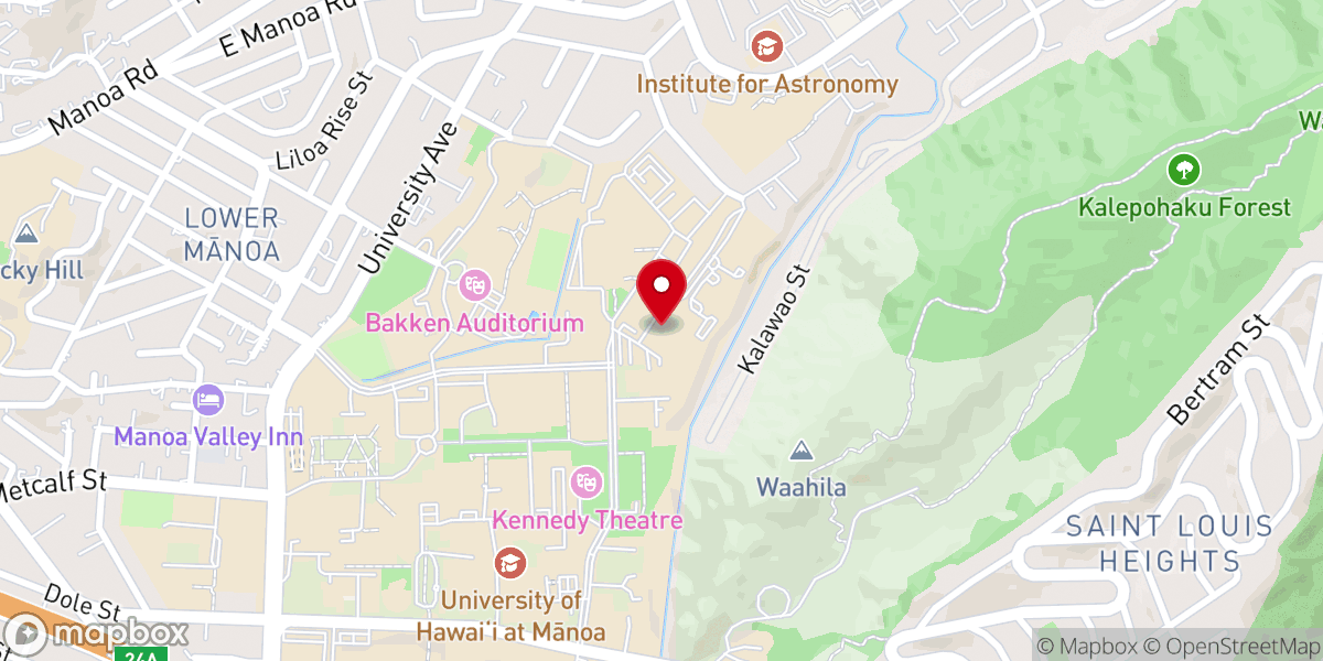 Map showing location of Newman Center (University Catholic Center)