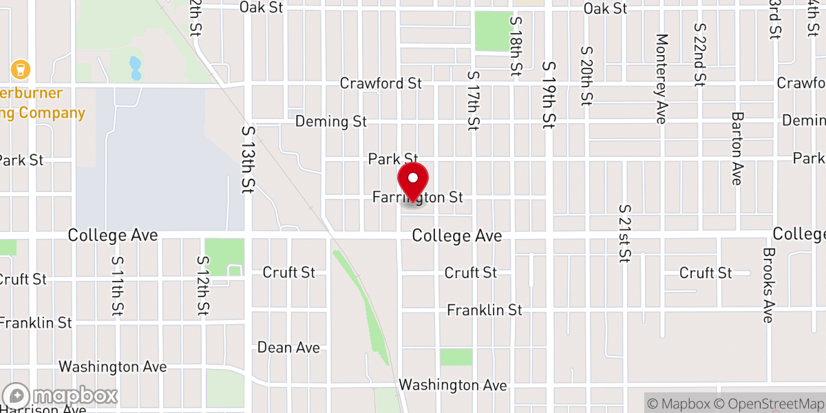 Map showing location of St Paul's Missionary Baptist Church