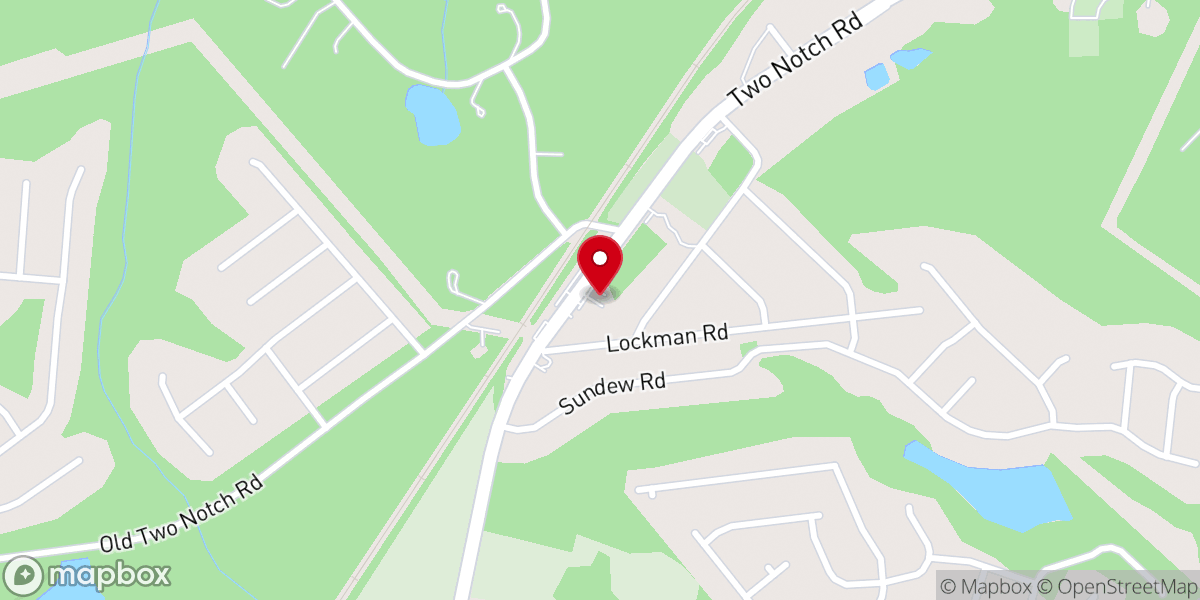 Map showing location of Jehovah Baptist Church