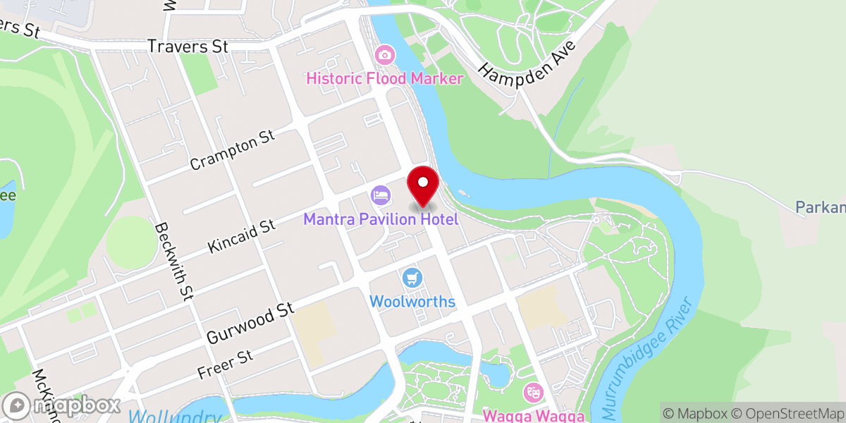 Map showing location of Anglican Church Of Australia