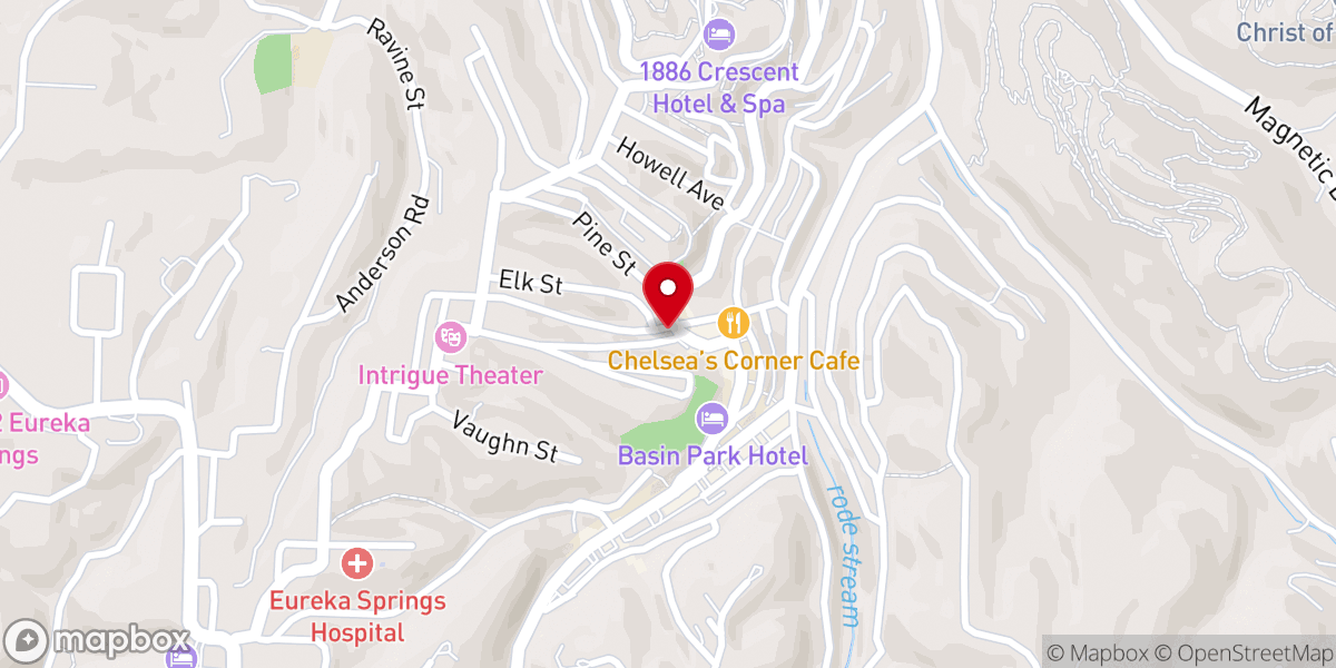 Map showing location of First Baptist Penn Memorial Church