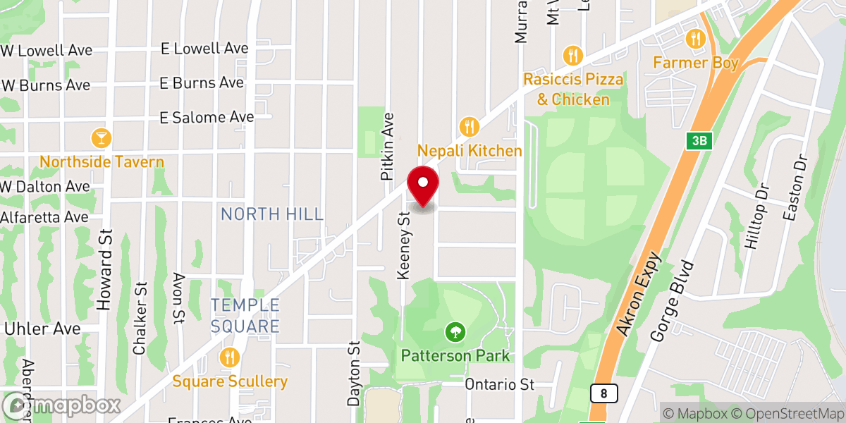 Map showing location of Word of Life Christian Church