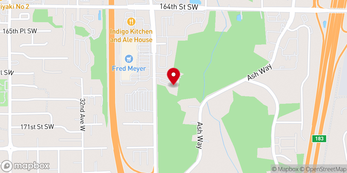 Map showing location of Unity in Lynnwood