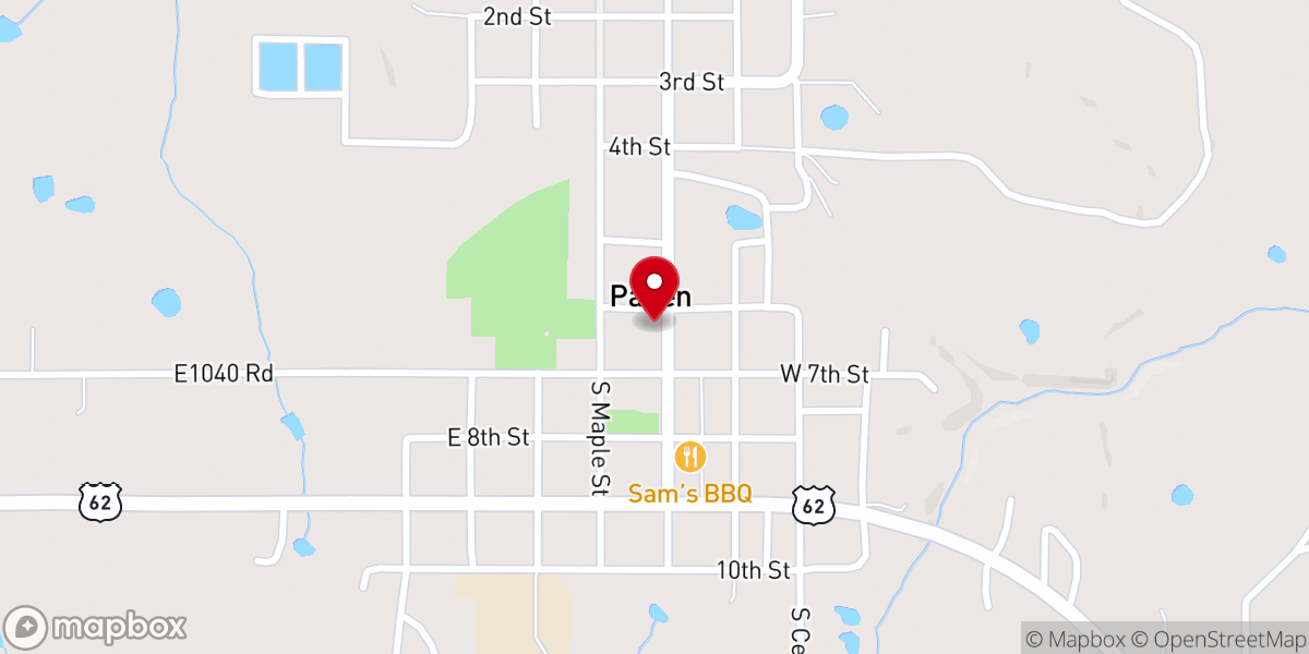 Map showing location of Paden Church of Yeshua