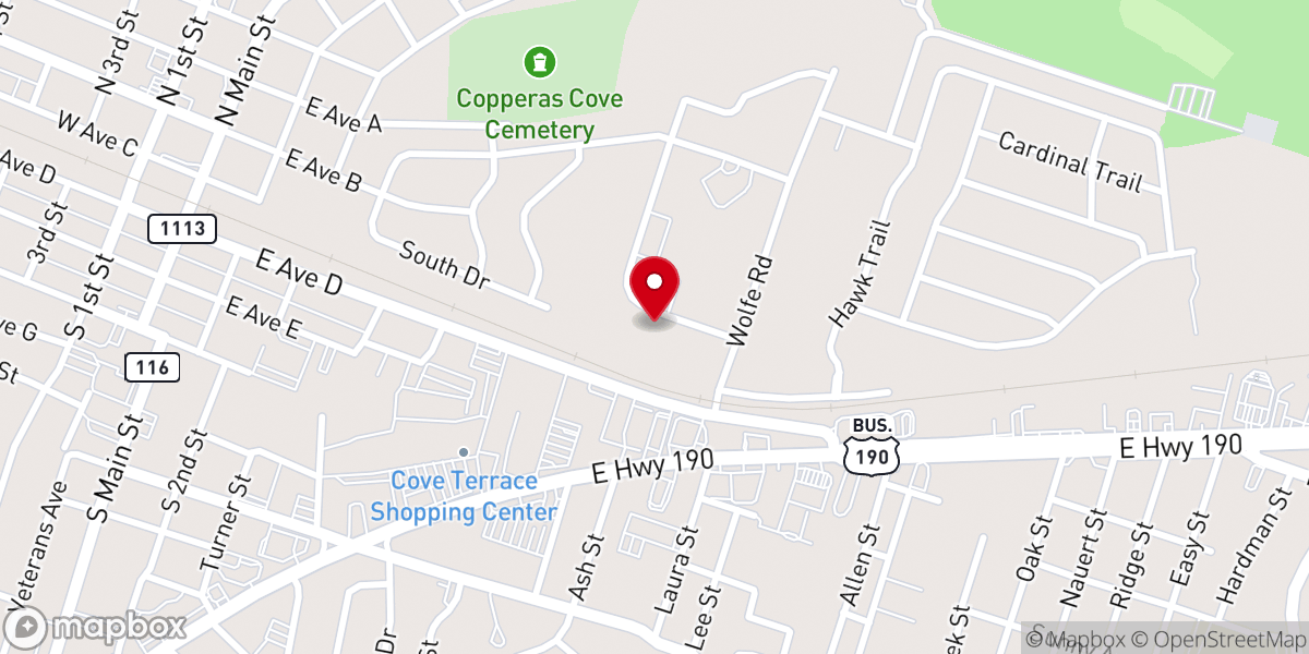 Map showing location of Cross Bearers Church (English)