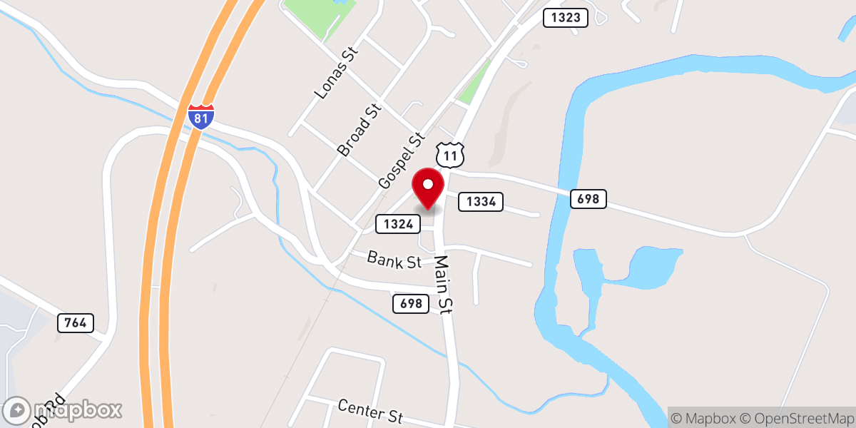 Map showing location of Mt Calvary Day Care Center