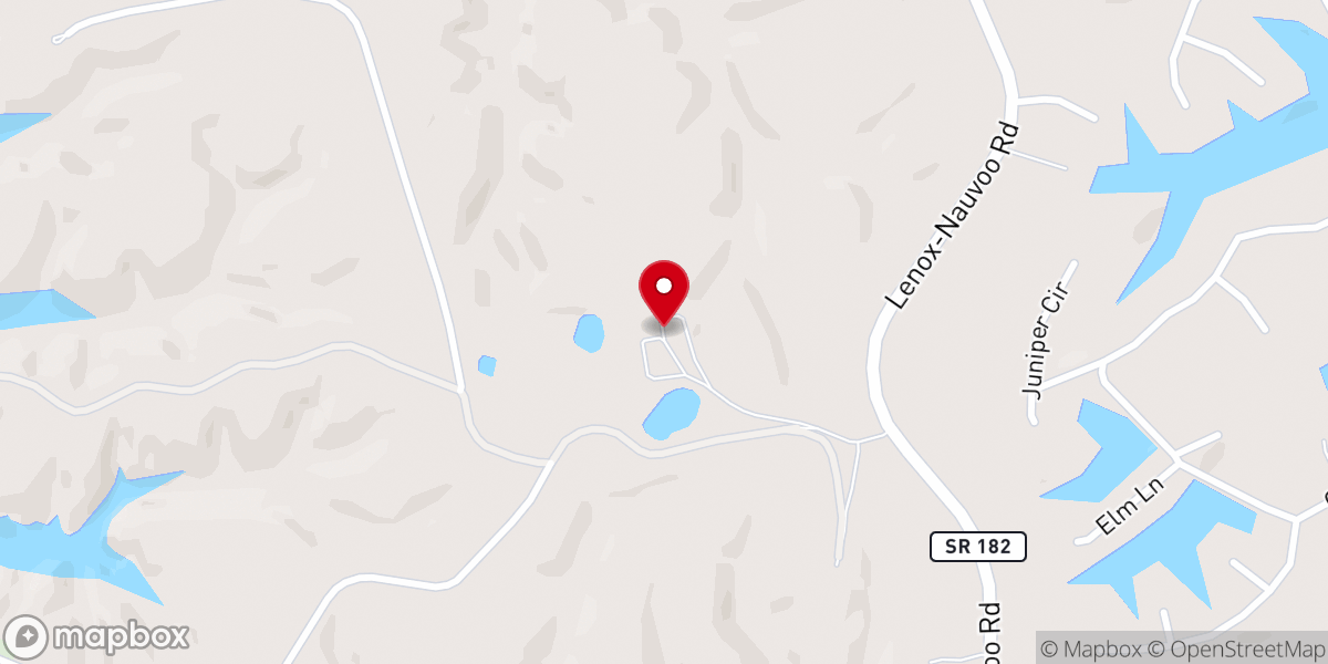 Map showing location of Fyrne Lake Farms