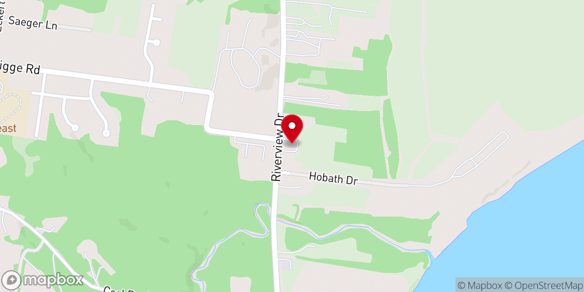 Map showing location of Grace Baptist Church