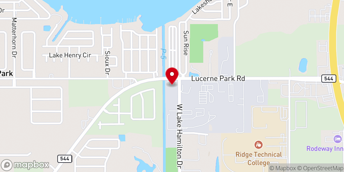 Map showing location of Life Church Tampa