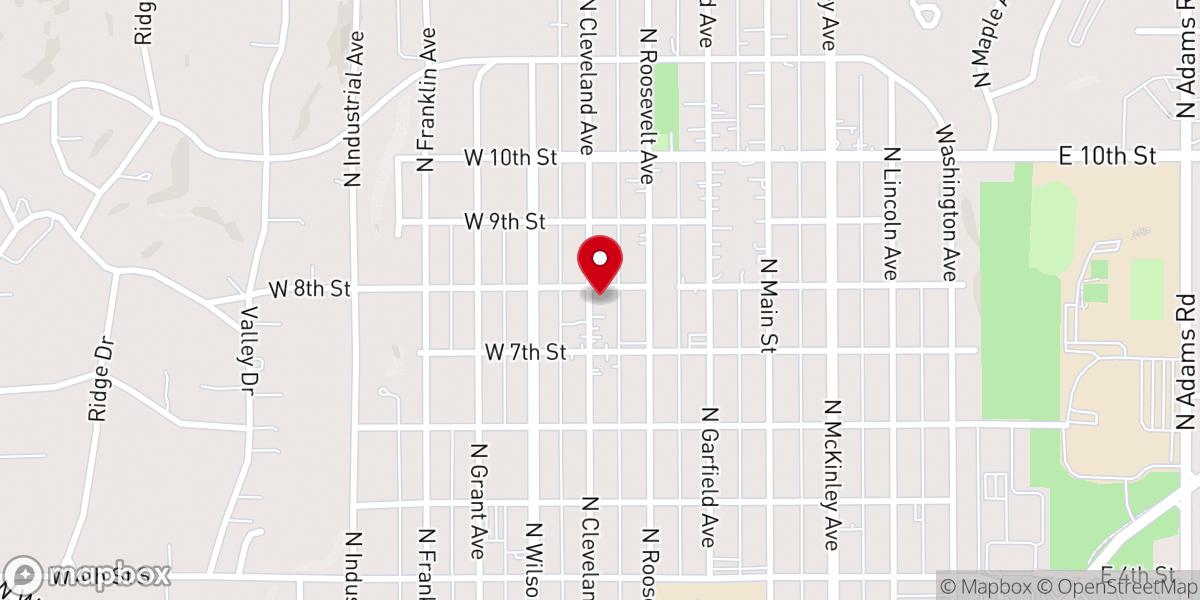 Map showing location of Sand Springs Seventh-day Adventist Church