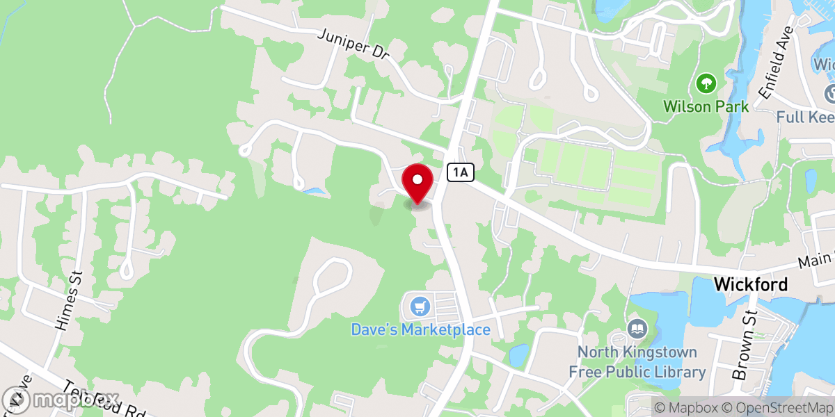 Map showing location of First Church