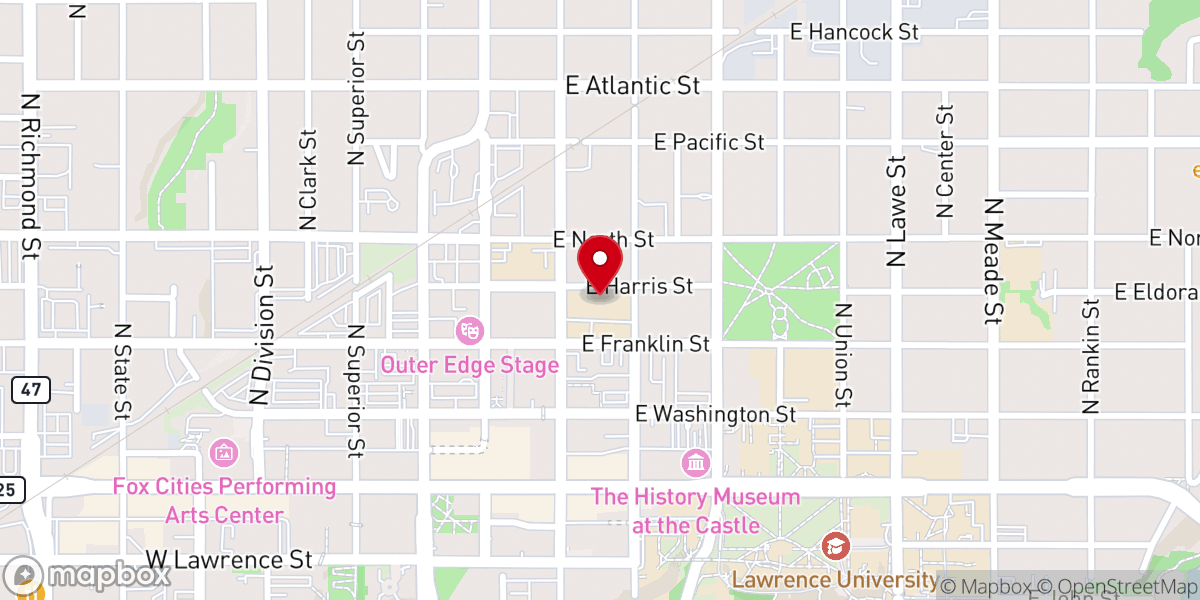 Map showing location of St Paul Lutheran Elementary School