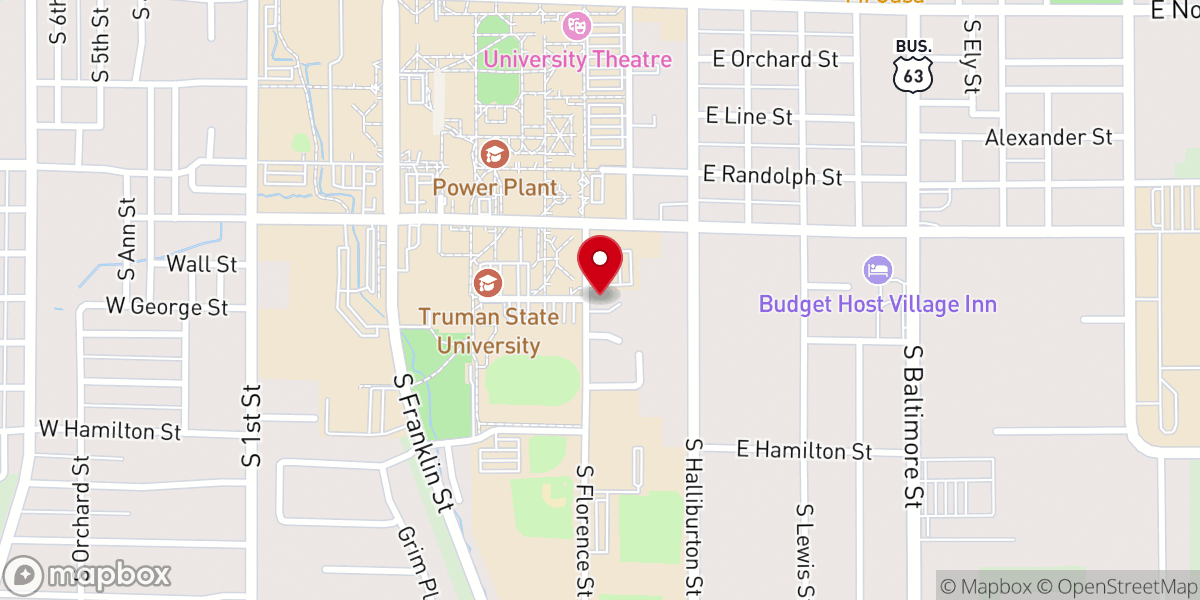 Map showing location of Lutheran Campus Center