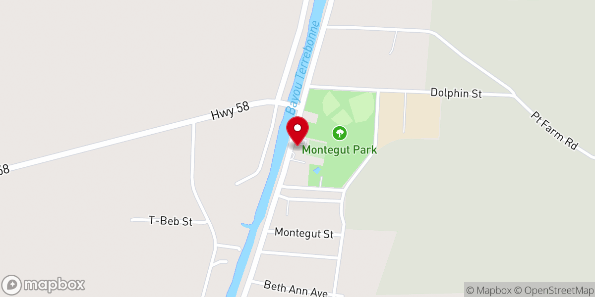 Map showing location of Sacred Heart Catholic Church